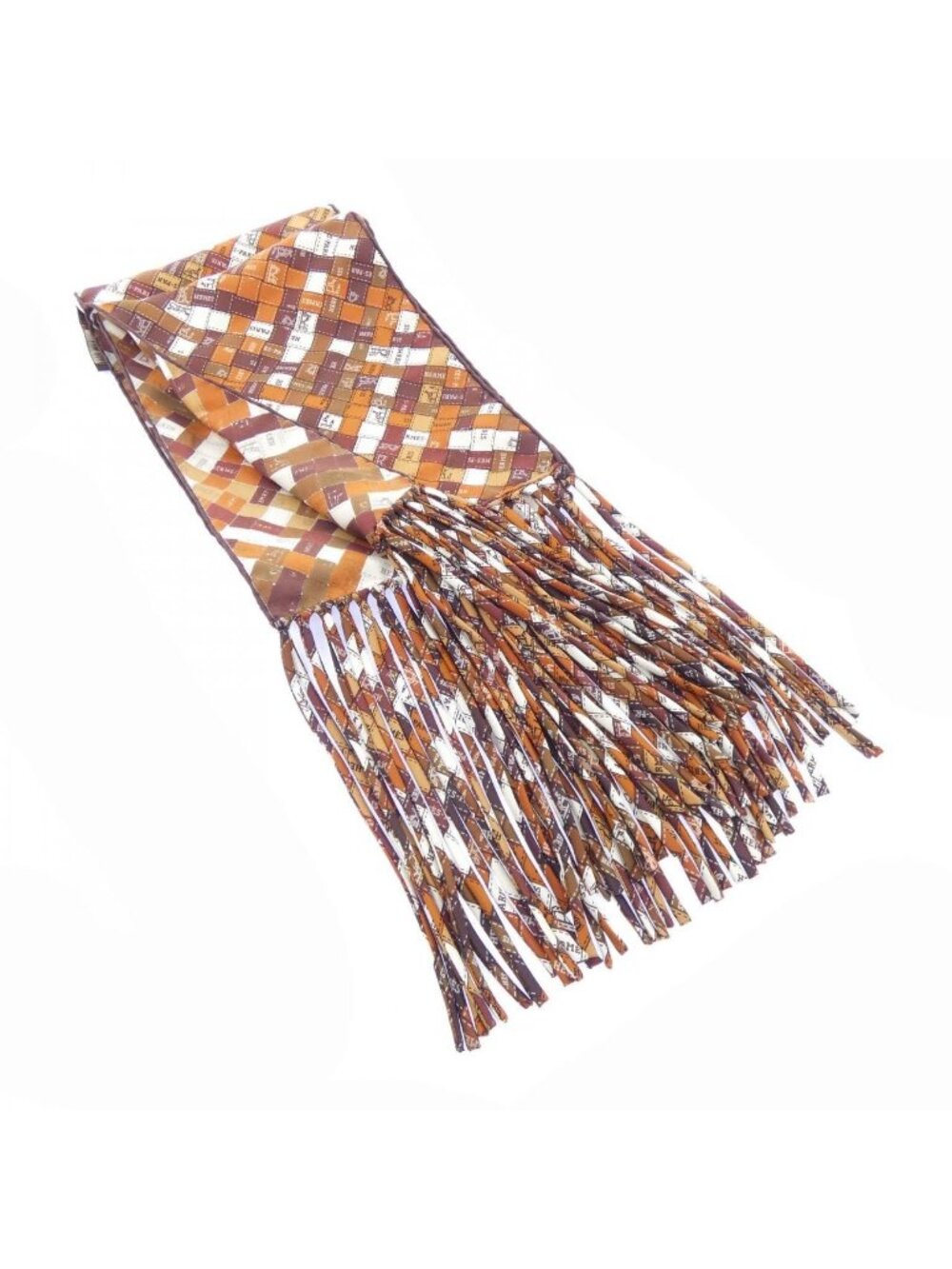 Hermes Stole Scarf Brown